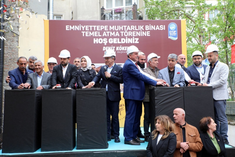 Emniyettepe’de yeni muhtarlık binasının temeli atıldı