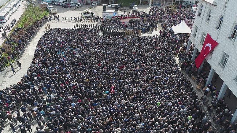 Şehit Jandarma Uzman Çavuş Tokur son yolculuğuna uğurlandı