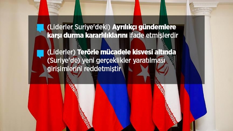 Türkiye-Rusya-İran'dan Suriye konulu ortak açıklama