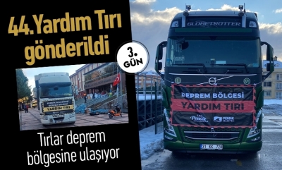 44.Yardım Tırı gönderildi