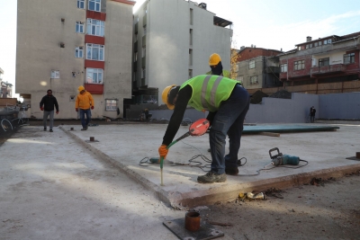 Çok Amaçlı Sahaların Yapım Çalışması Sürüyor