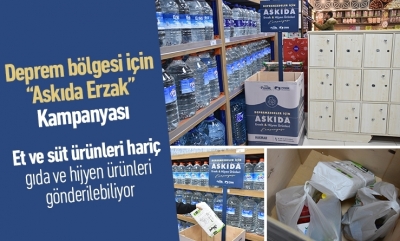 Deprem bölgesi için“Askıda Erzak” Kampanyası