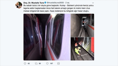 En az iki gün metro seferleri iptal