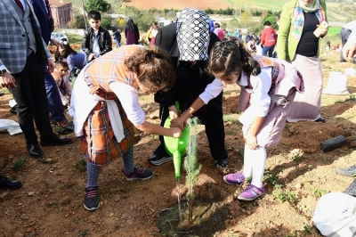 Milli Ağaçlandırma Günü’nde “Bugün Fidan, Yarın Nefes” Sloganıyla Fidanlar Toprağa Dikildi