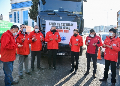 Tuzla’dan Cinderesi Mağdurlarına 163’üncü Tır Yola Çıktı