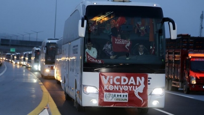 'Vicdan Konvoyu' Adana'dan yola çıktı